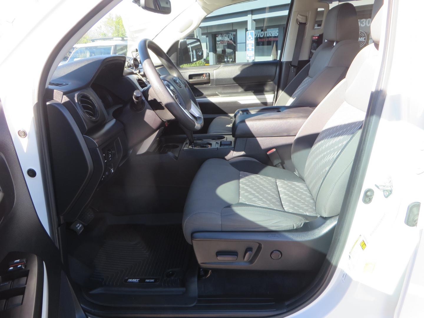 2020 White /GREY Toyota Tundra SR5 (5TFDY5F19LX) with an 5.7L engine, automatic transmission, located at 2630 Grass Valley Highway, Auburn, CA, 95603, (530) 508-5100, 38.937893, -121.095482 - Features - King Off Road adjustable remote reservoir coil overs, King 2.5 adjustable remote reservoir rear shocks, Method Race wheels, Falken Wildpeak tires, Sliders, Bed braces, Borla Exhaust, Husky floor mats, Window tint, and Ram phone mounts. - Photo#17